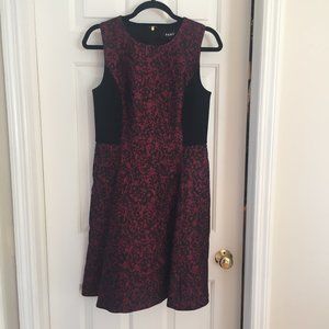 DKNY maroon dress with side panels NWT